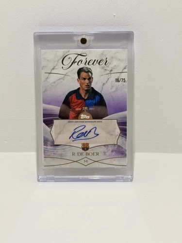 2025-26 Topps Barcelona Forever Ronald De Boer Autograph 16/75 #FL-RB