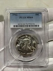 GRADED 1942 Walking Liberty Half Dollar PCGS MS64 Silver American Coin