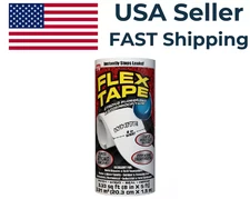 Flex Seal Rubberized Waterproof Repair Tape White 8 in. X 5 ft. Used