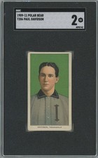 1909-11 T206 PAUL DAVIDSON - INDIANAPOLIS - POLAR BEAR BACK - SGC 2