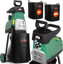 ® Trituratore Elettrico Silenzioso a Rullo 3100W Biotrituratore Sacchi Di Raccol