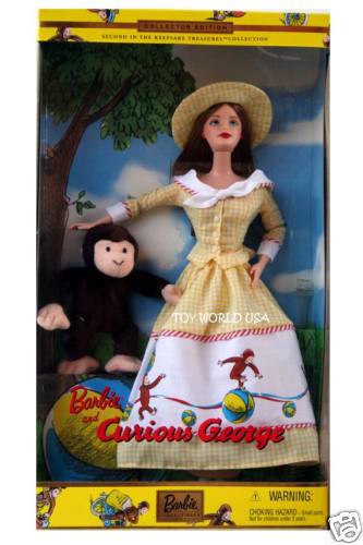 Curious George Barbie Puppe 2000 - Bild 1 von 1
