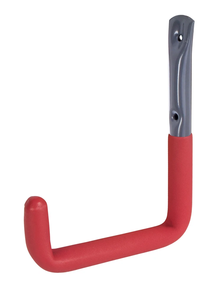 Wandhaken grau, roter Gummierung Durchmesser Ø18mm 215x153mm 5er Set