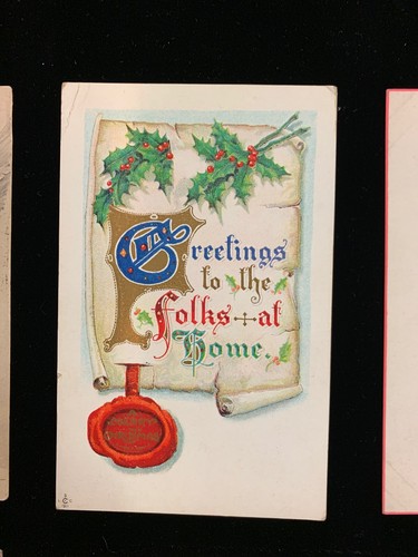 Vintage Postkarten - (6) Weihnachten um 1900 - Bild 3 von 8