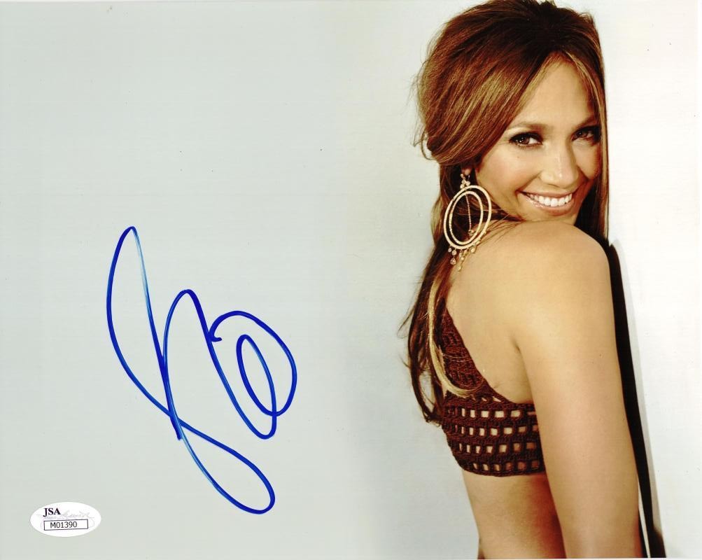 JENNIFER LOPEZ SIGNED 8X10 PHOTO JLO AUTOGRAPH AUTOGRAPHED SINGER