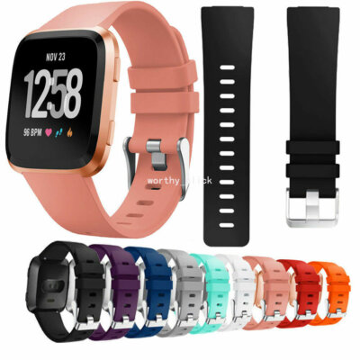 #ad Sports Strap For Fitbit Versa 2 Smart Watch Bands Silicone Bracelet Wrist Band $9.99