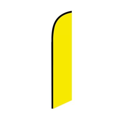 Solid Yellow Swooper Flutter Feather Flag | 3ft W x 11.5ft Tall | eBay