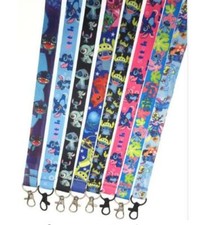 10pcs Popular stitch Lanyard For Bus subway ID Card KeyChain Holder gif
