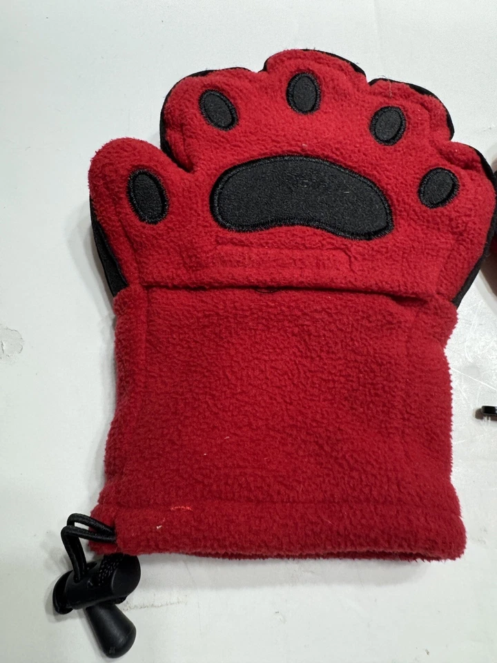 KID'S BEAR HANDS BEAR PAW THERMAL INSULATED FLEECE MITTENS SIZE SMALL - Image 2 of 4