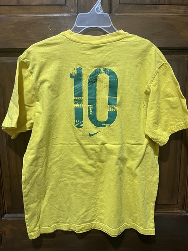 BRAZIL lrg tee Brasil World Cup soccer T shirt Orgulho E Amor #10 futbol Nike - Picture 3 of 4