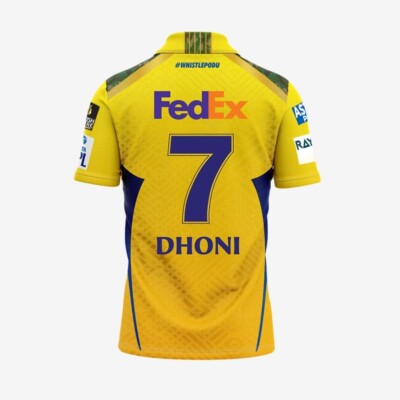 CHENNAI SUPER KINGS Match Trikot CSK Herren DHONI Player Edition Shirt IPL 2025