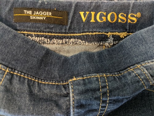 Vigoss Jeans Girls Size 6 Pull-on Jagger Skinny Jegging Sequin Owl Knees BTS - Picture 5 of 8