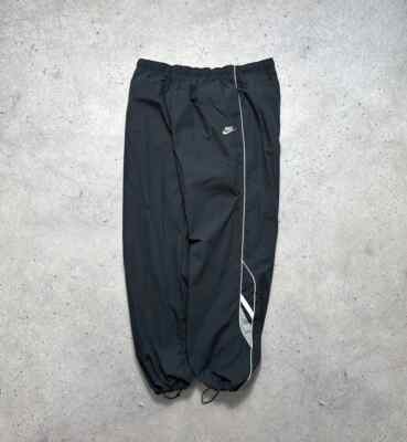 Nike Vintage Nylon Track Pants Swoosh Drill Y2K Hype | eBay