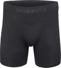 New Balance Men's XL Black Modal 6" Boxer Brief Horizontal Fly