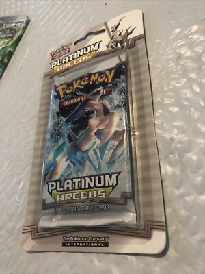 Pokemon Card Platinum Arceus Blister Pack new Sealed Cardboard