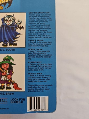 Creepy Creatures Creepy Kids B WERE WOLF Neu auf Karte. Tolle Form. GPK Knockoff - Bild 4 von 5