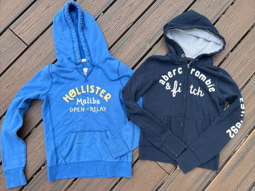 Abercrombie & Fitch Kids zip up navy hoodie sweatshirt. Size L. Hollister Size M
