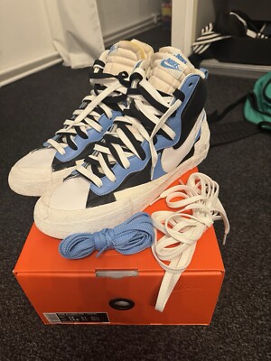 Nike Blazer Mid x Sacai Schwarz Blau Weiß Größe 47,5 Size 13 BV0072-001
