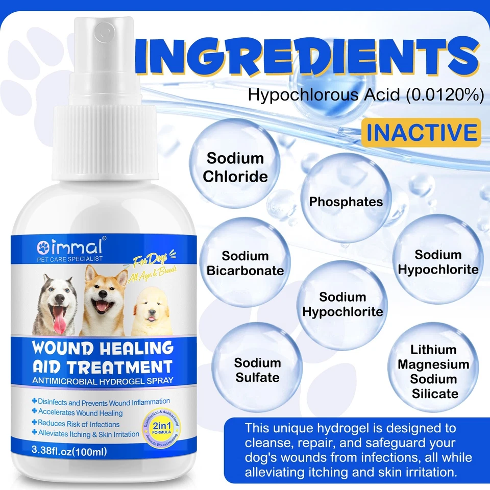 Dog Wound Care Hydrogel Spray | Healing Aid and Wound Protectant, Sprayable Gel - Image 3 of 4