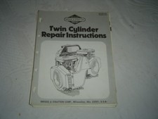 Briggs & Stratton engine twin cylinder repair instruction service manual