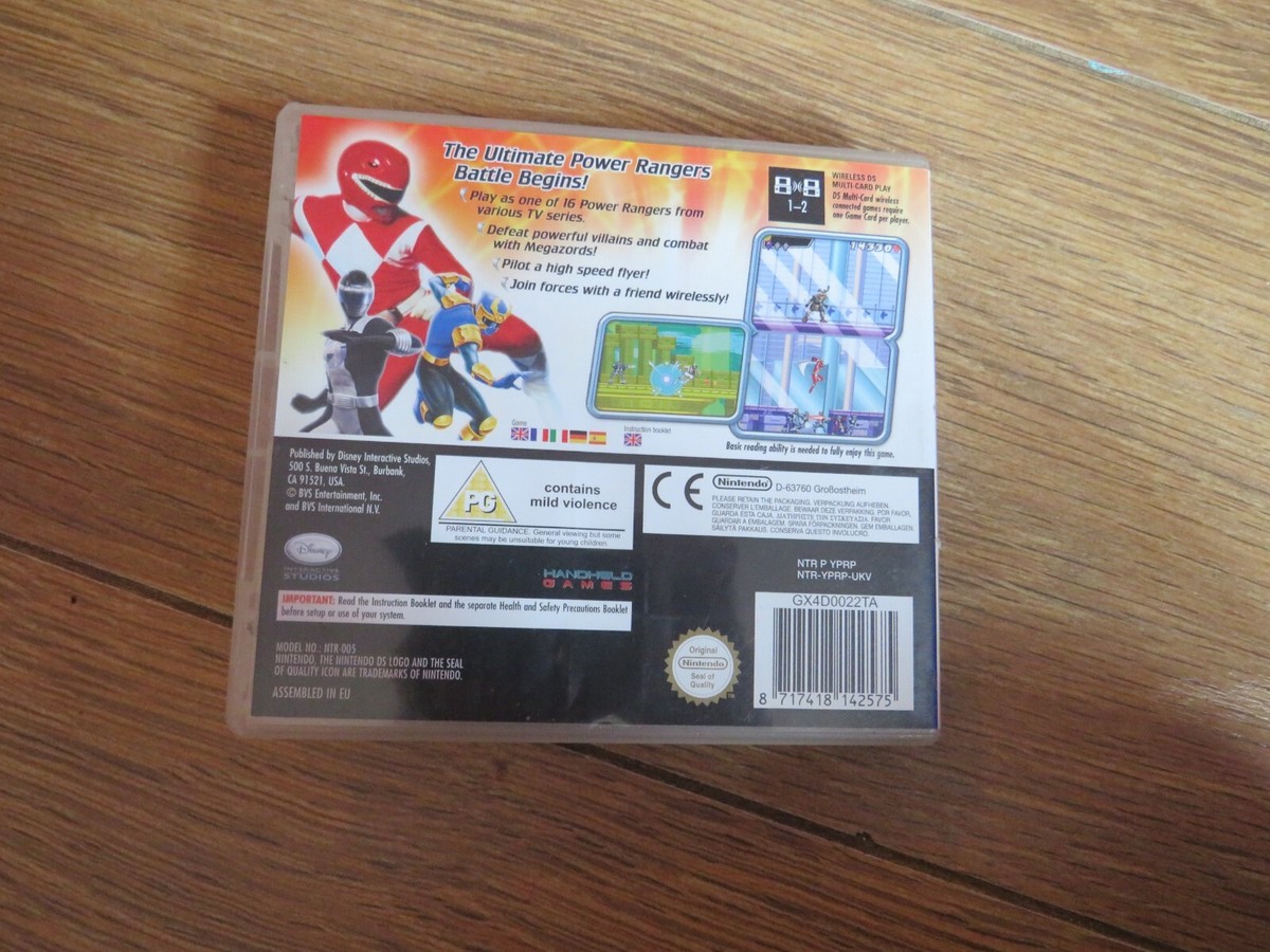Nintendo DS game - Power Rangers Super Legends (boxed) for