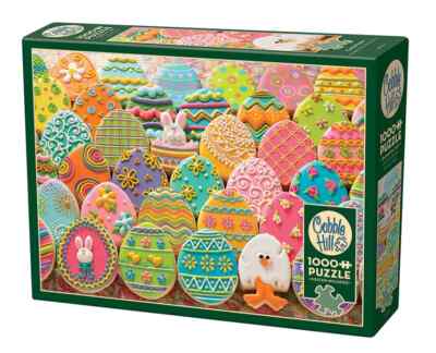 Easter Eggs 1000 Piece Jigsaw Puzzle Cobble Hill New