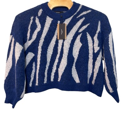Vero Moda Curve Belle Women's Size 3X Sweater Sodalite Blue White Birch Stripe