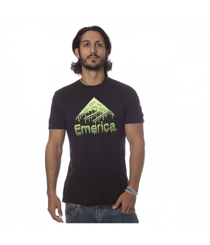 Emerica. Mens Slimed Logo Graphic T 