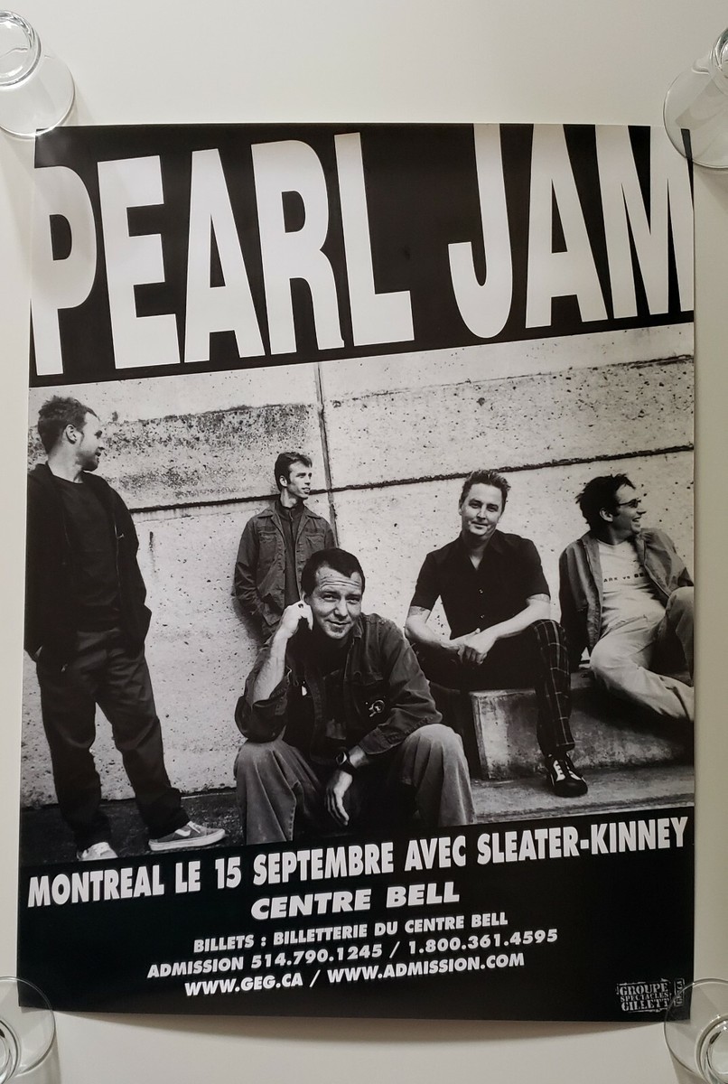 Pearl Jam Montreal Sept 15 2005 Concert Promo Poster Sleater