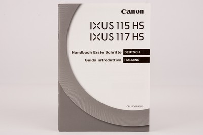 Handbuch Canon IXUS 115 HS IXUS 117 HS IXUS-115-HS IXUS-117-HS Erste Schritte 