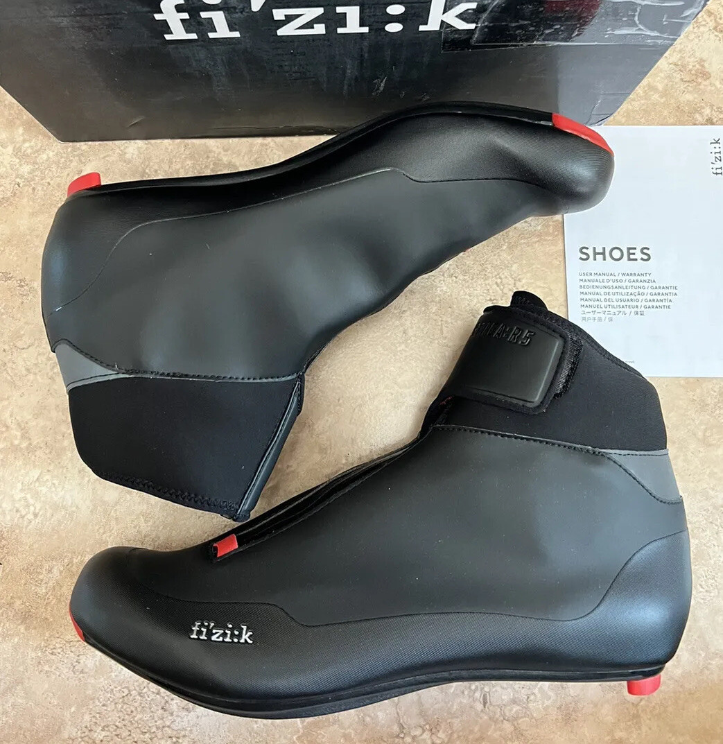 Fizik R5 Artica Winter Cycling Road Shoe Boots EU 46 US 121/4 Black