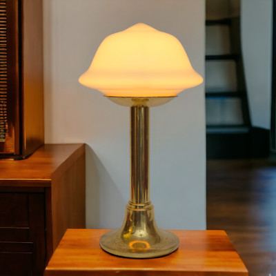 Art Deco Design Messinglampe ''BERLIN BRIGHT'' Schreibtischleuchte Lampe 80er
