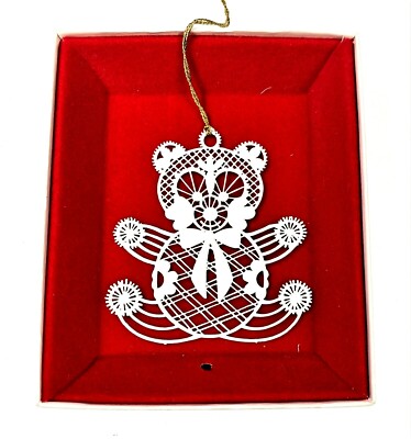 Teddy Bear Winterlace by Tamerlane  Christmas Ornament
