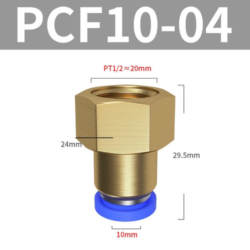 Pneumatic Straight Female Stud Hose Tube Inline Push Fit Connector Air Line BSP - Picture 19 of 24