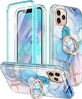 Btscase iPhone 11 Pro Max Case with 360° Ring and Built-in Screen Protector