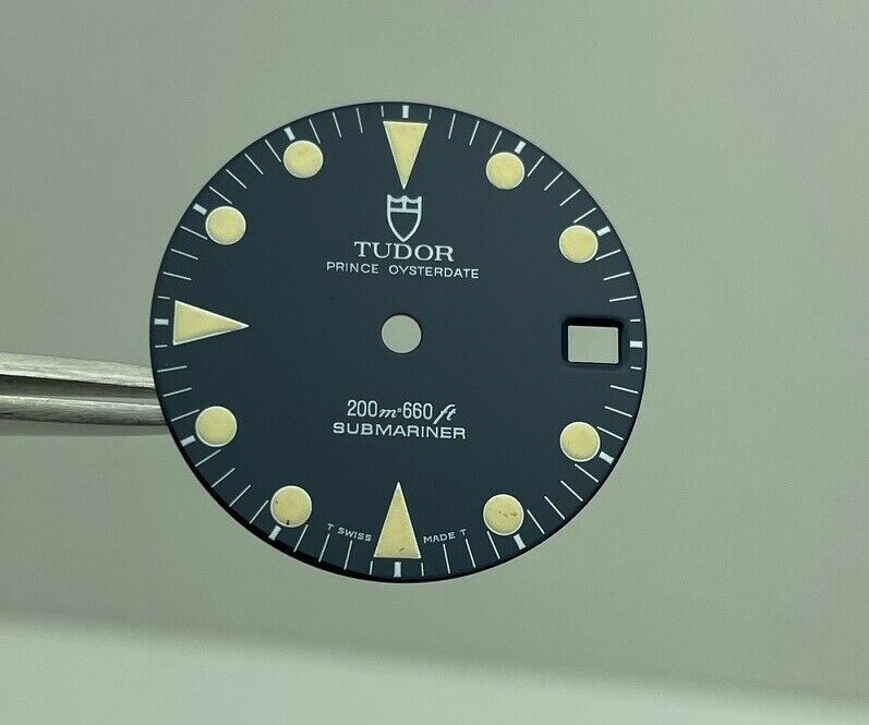 ORIGINAL FACTORY GLOSSY TUDOR 26MM BLUE DIAL FIT SUBMARINER 76100