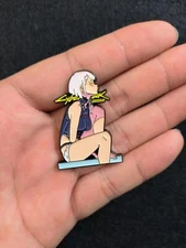 Cyberpunk 2077 Edgerunners Lucy Pin Metal Badge Brooch for backpack lapel hat