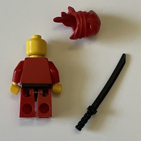 3 Lego 3051 3053 3052 3074 3050 Ninja Red Black Sword Katana Samurai Lot cas050