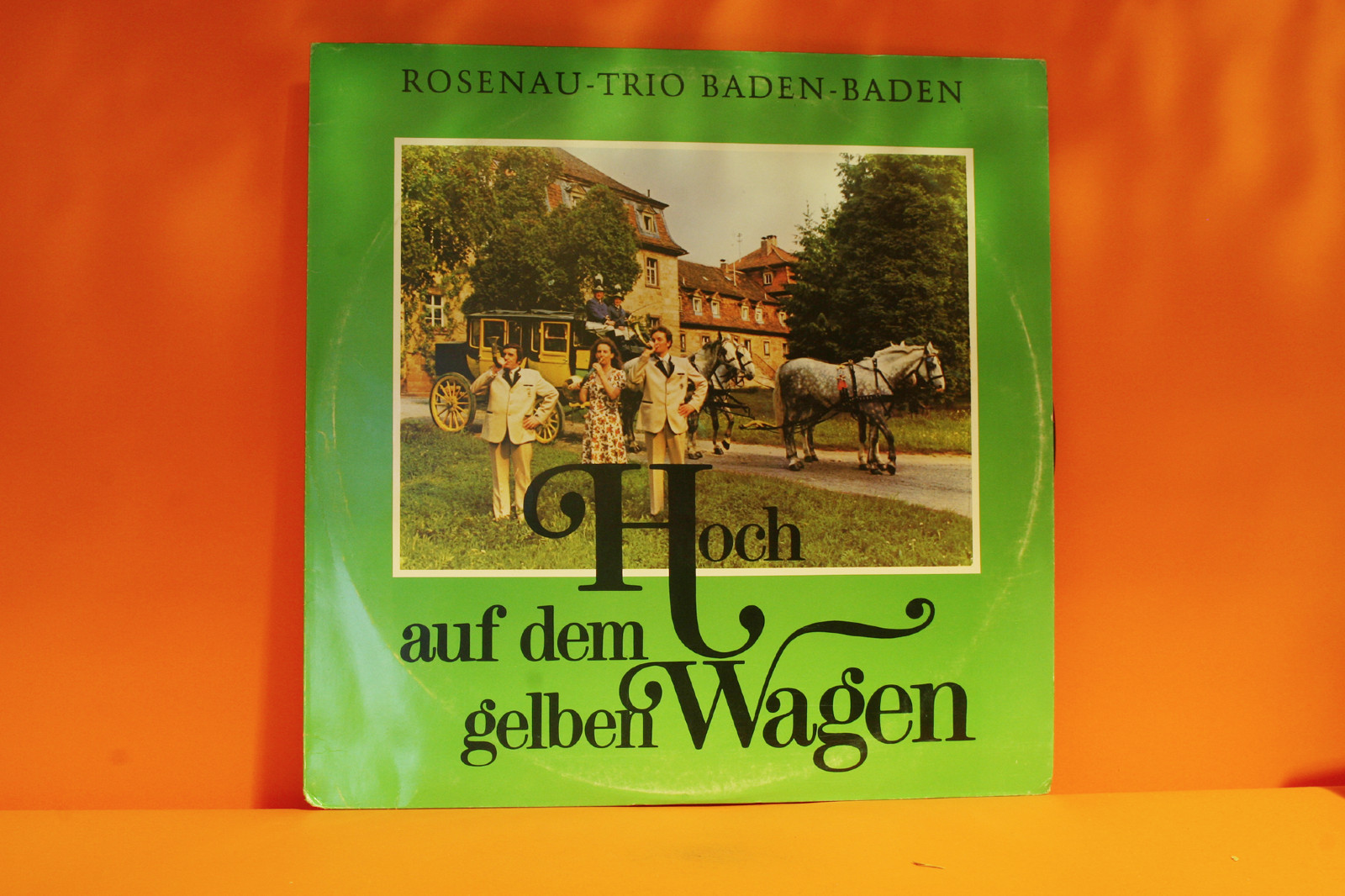 Rosenau Hoch Auf Dem Gelben Wagen Signed Ex Lp Vinyl Record