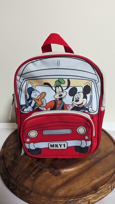 DISNEY PARKS MICKEY MOUSE AND FRIENDS CAR BACKPACK NEW MKY1