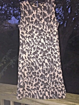 leopard print dress with black top underneath Ann Taylor LOFT Silver & Jaguar Cheetah Womens Sz 6 👚tb2-18 Whimsical multicolor tutu dress pair:sion-oversized-denim-jacket-dark-blue Our silk chiffon Elisa Color:Oak Khaki