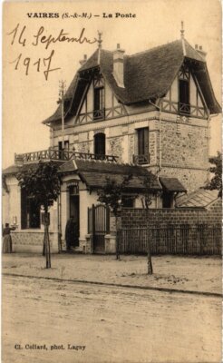 Old postcard VAIRES-sur-MARNE La Poste (1328713)