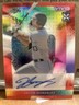 2023 Leaf Vivid Jacob Gonzalez #BA-JG1 Auto Red Prismatic  4/8 White Sox