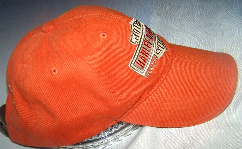 HarleyDavidson Cancun Mexico Dealership Dealer Orange Hat Ball Cap One