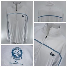 UCLA Bruins 1/4 Zip Pullover Men’s XL White Poly Campus Drive Sewn On YGI W3-155