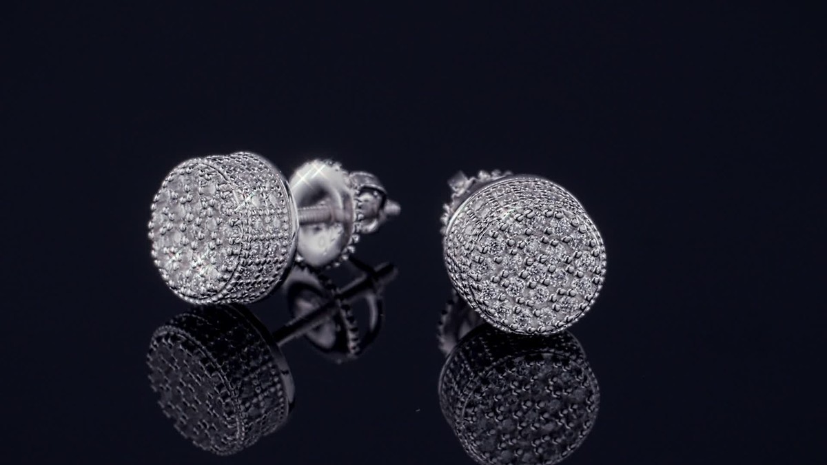 Adabele Genuine 925 Sterling Silver CZ Bead - 4mm Round Bezel Set Drop Charm For Jewelry Making, 2pcs, Hypoallergenic
