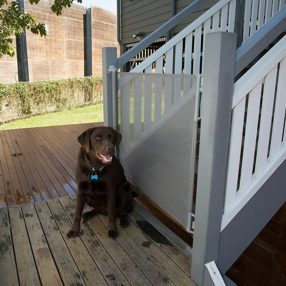 Outdoor Indoor Retractable Gate Child Baby Safety Net Pet Dog Door Fence Screen