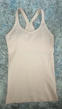 lululemon peach ebb and flow tank size 6