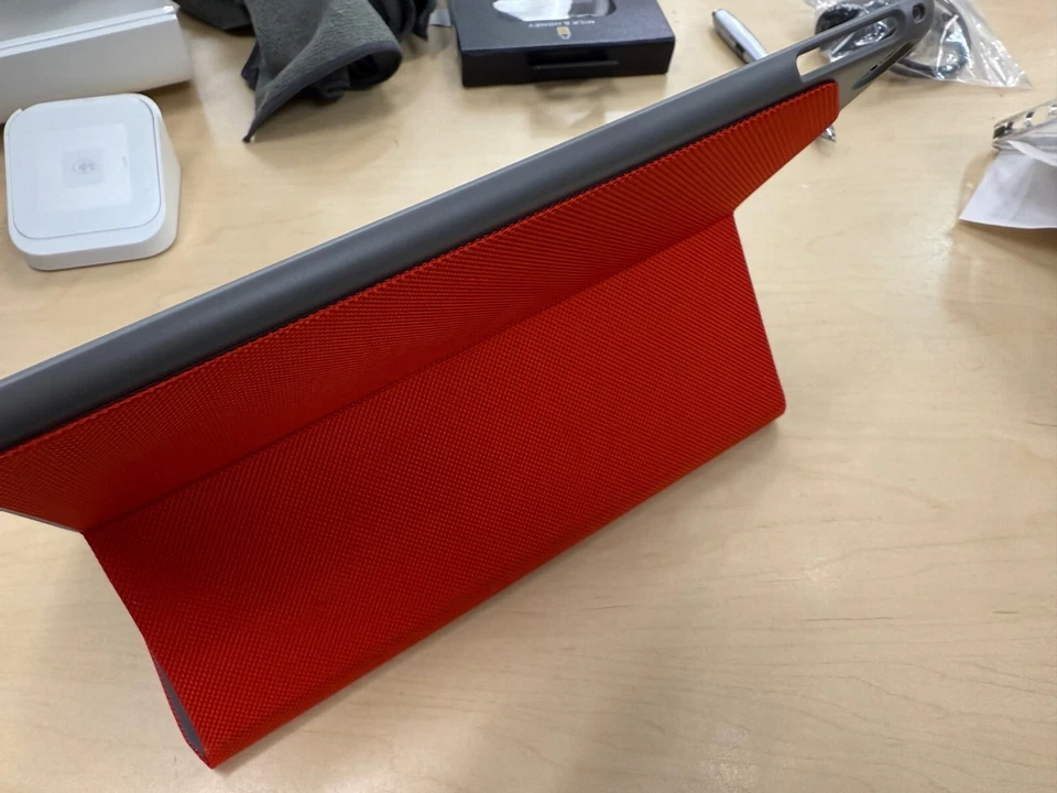 Logitech Slim Hinge Flexible Folio Case for 9.7" iPad Pro / iPad Air 2 in Red - Image 4 of 4