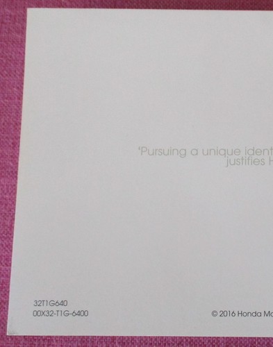 (2017 PRINT) HONDA CR-V (2015 - 2018) OWNERS MANUAL - HANDBOOK - USER GUIDE. - Picture 5 of 7
